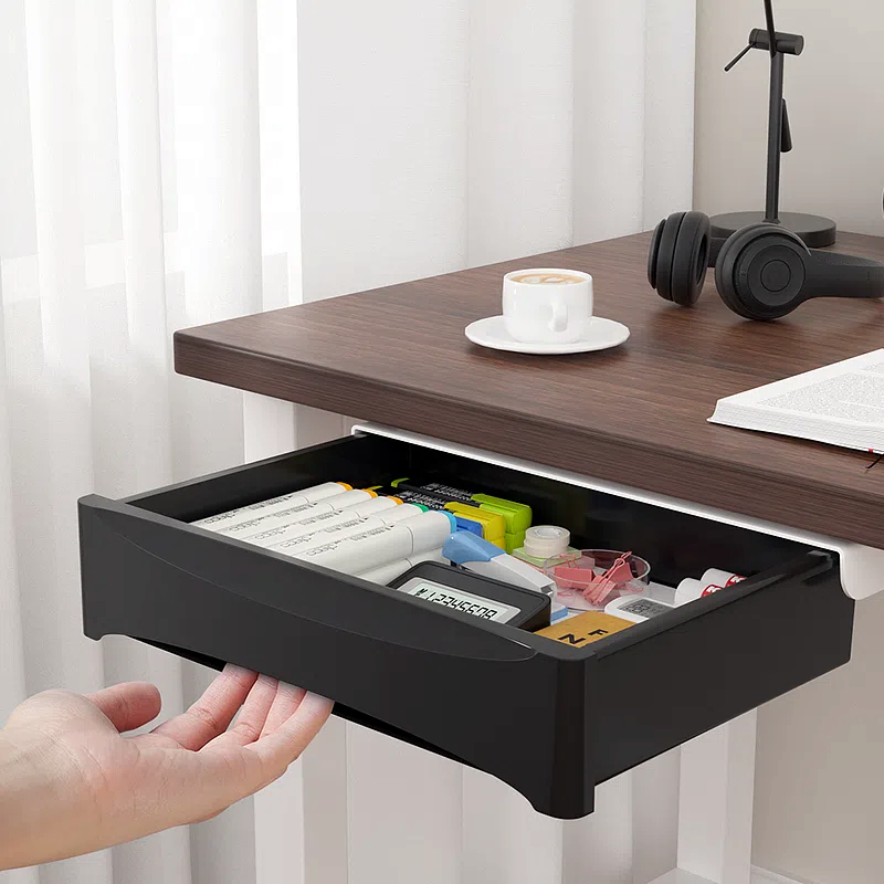 Desk Setup Workspace - Small Under Desk Storage Cabinet with