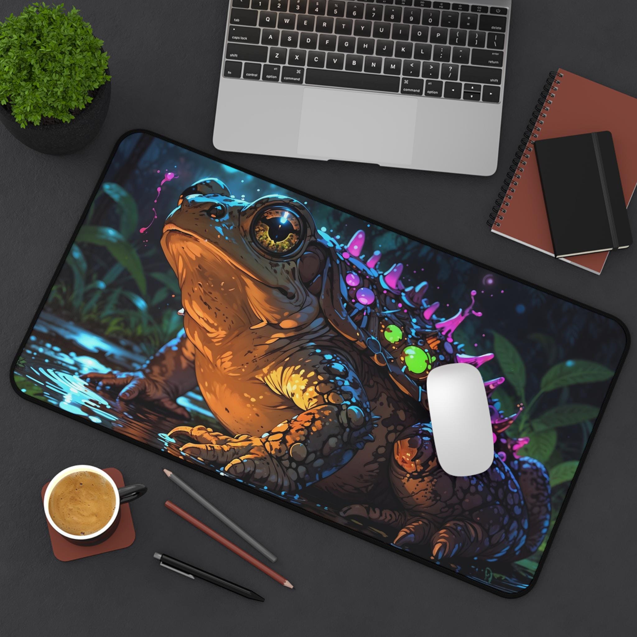 Cute Celestial Frog Desk Mat - - Desk Setup Workspace review and price