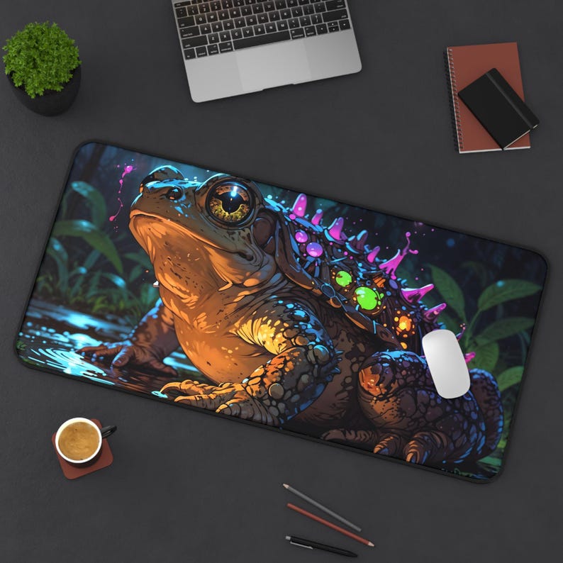 Cute Celestial Frog Desk Mat - - Desk Setup Workspace review and price