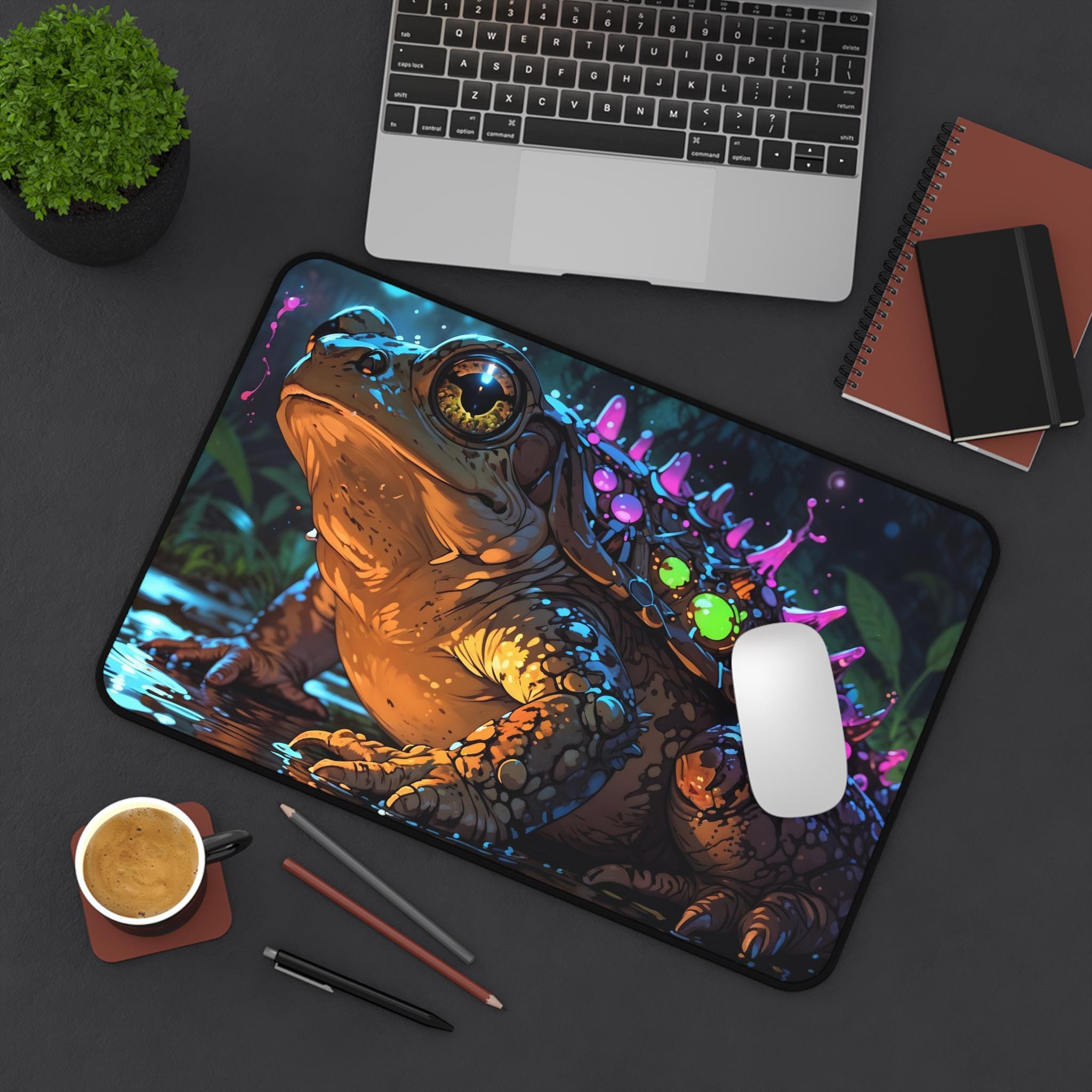 Cute Celestial Frog Desk Mat - - Desk Setup Workspace review and price