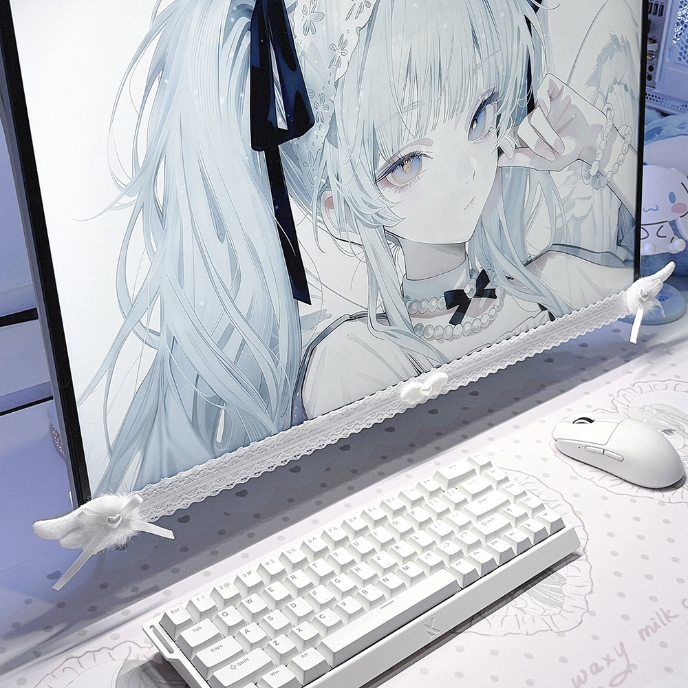 New Screen Decor White Lace Mo - Gaming Setup Desk review and price