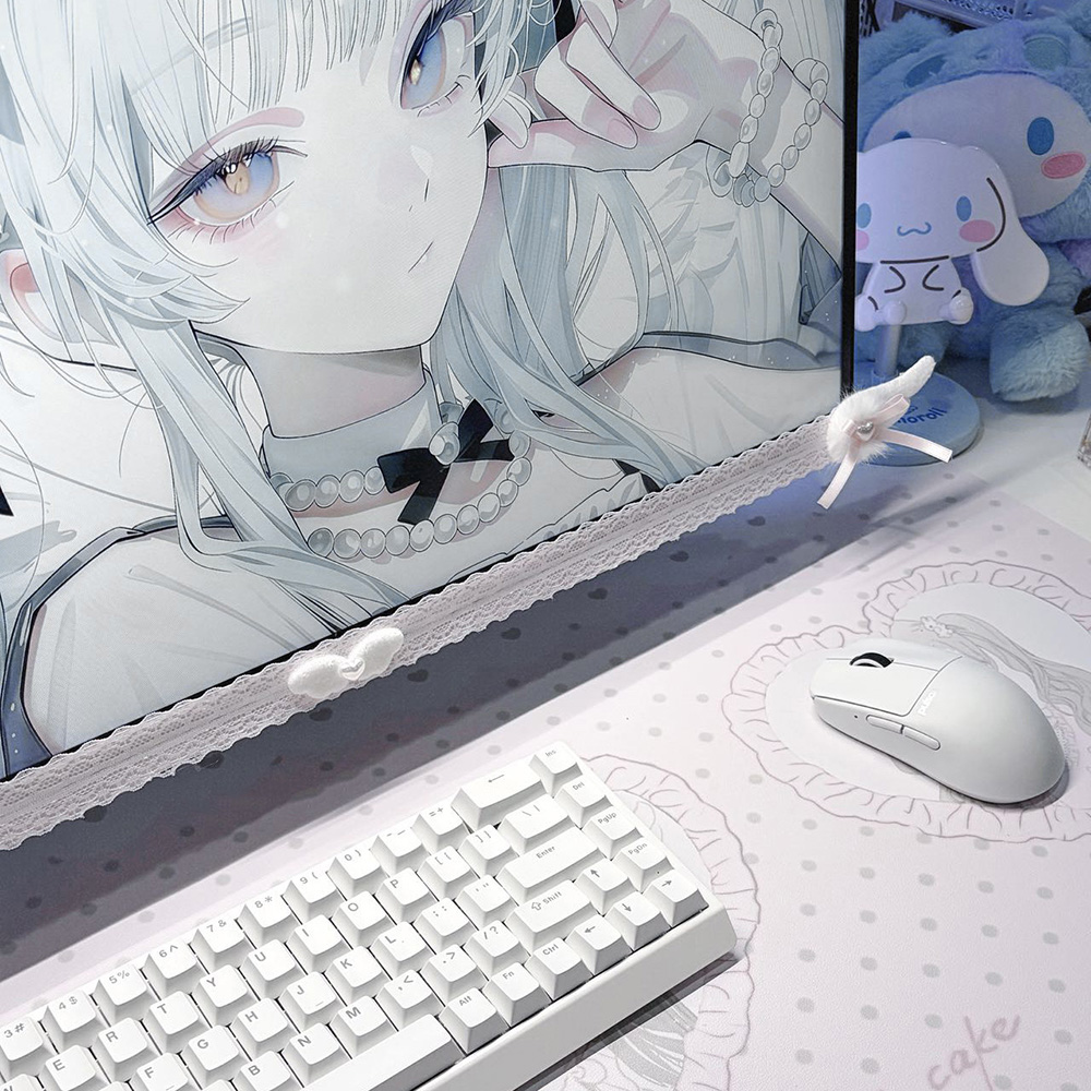 New Screen Decor White Lace Mo - Gaming Setup Desk review and price