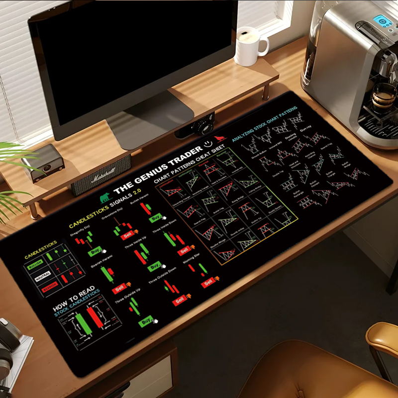 EXCO Stock Market Trader Leath - Desk Setup Carpet review and price