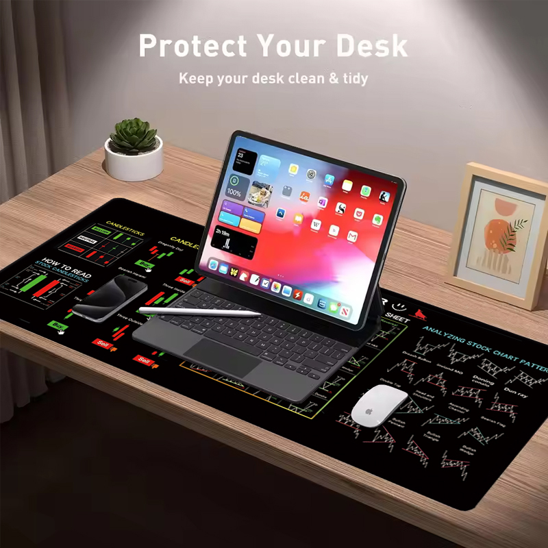 EXCO Stock Market Trader Leath - Desk Setup Carpet review and price
