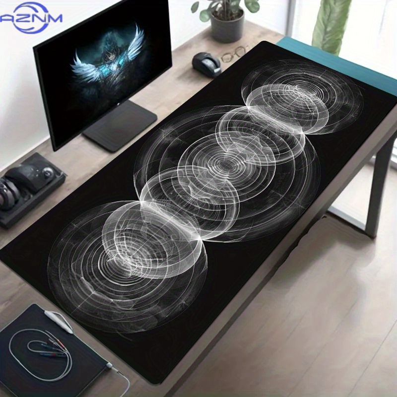 Large Black and White Spiral P - Desk Setup Workspace review and price