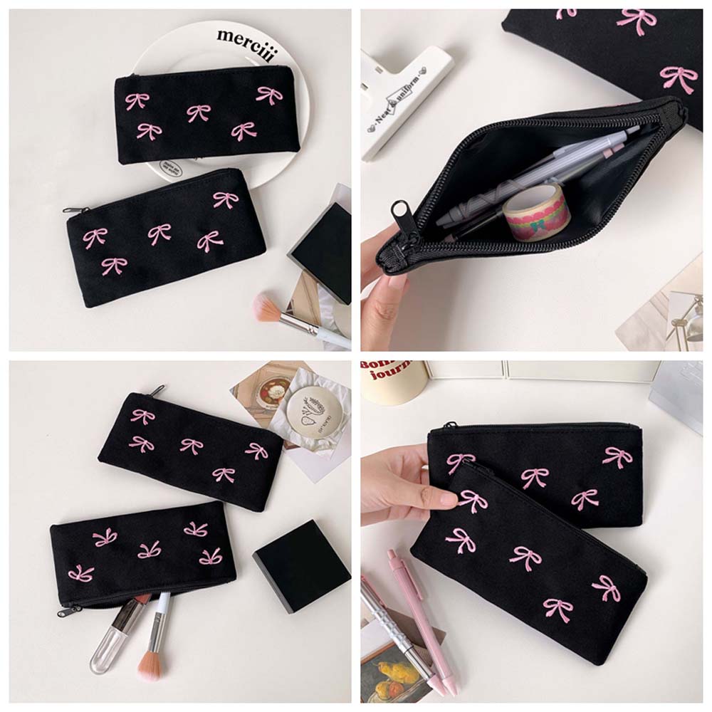 Bowknot Bow Stationery Bag Lar - Korean Desk Setup review and price