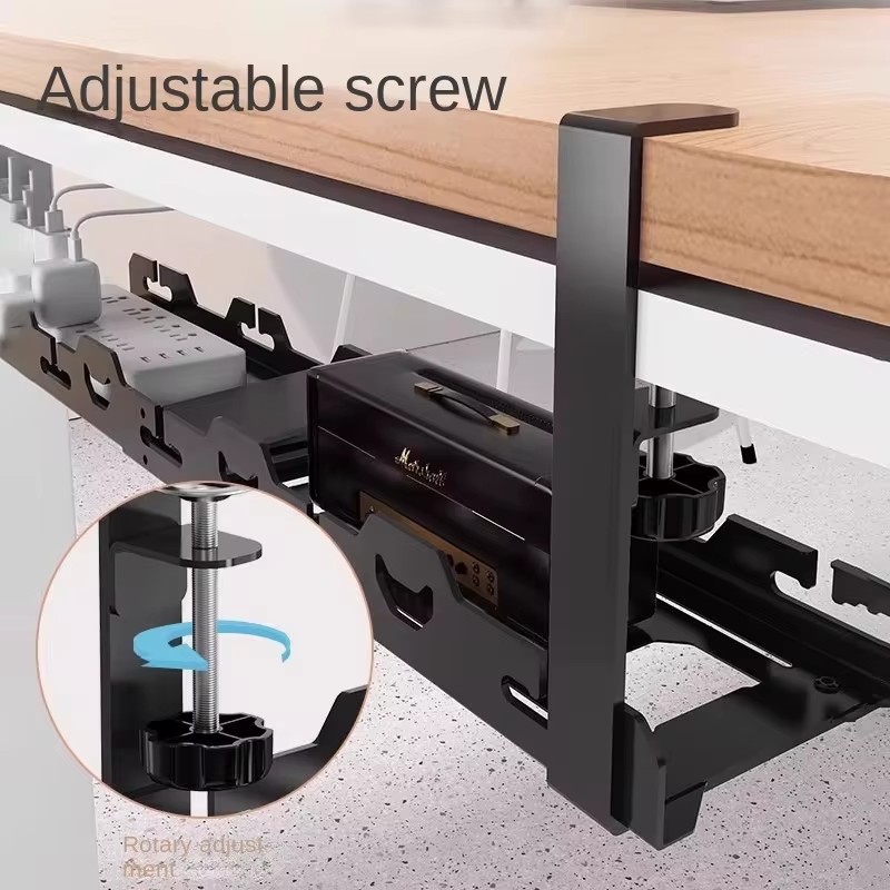 Under-Desk Metal Tray for Cabl - Desk Setup Living Room review and price