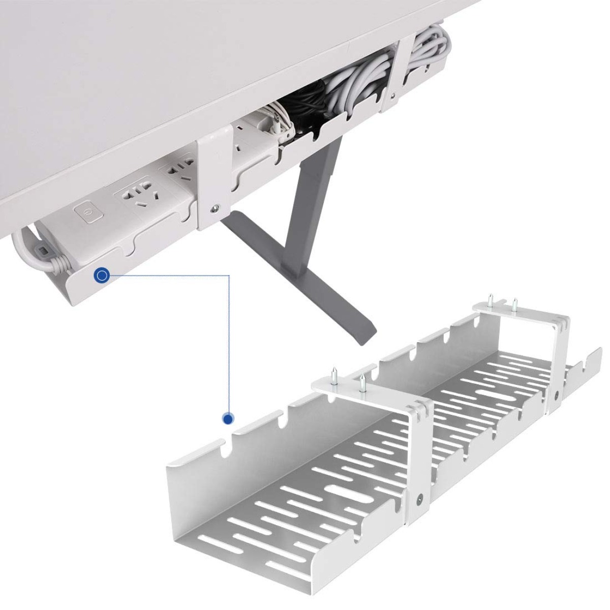Cable Management Tray Desk Org - Desk Setup Workspace review and price
