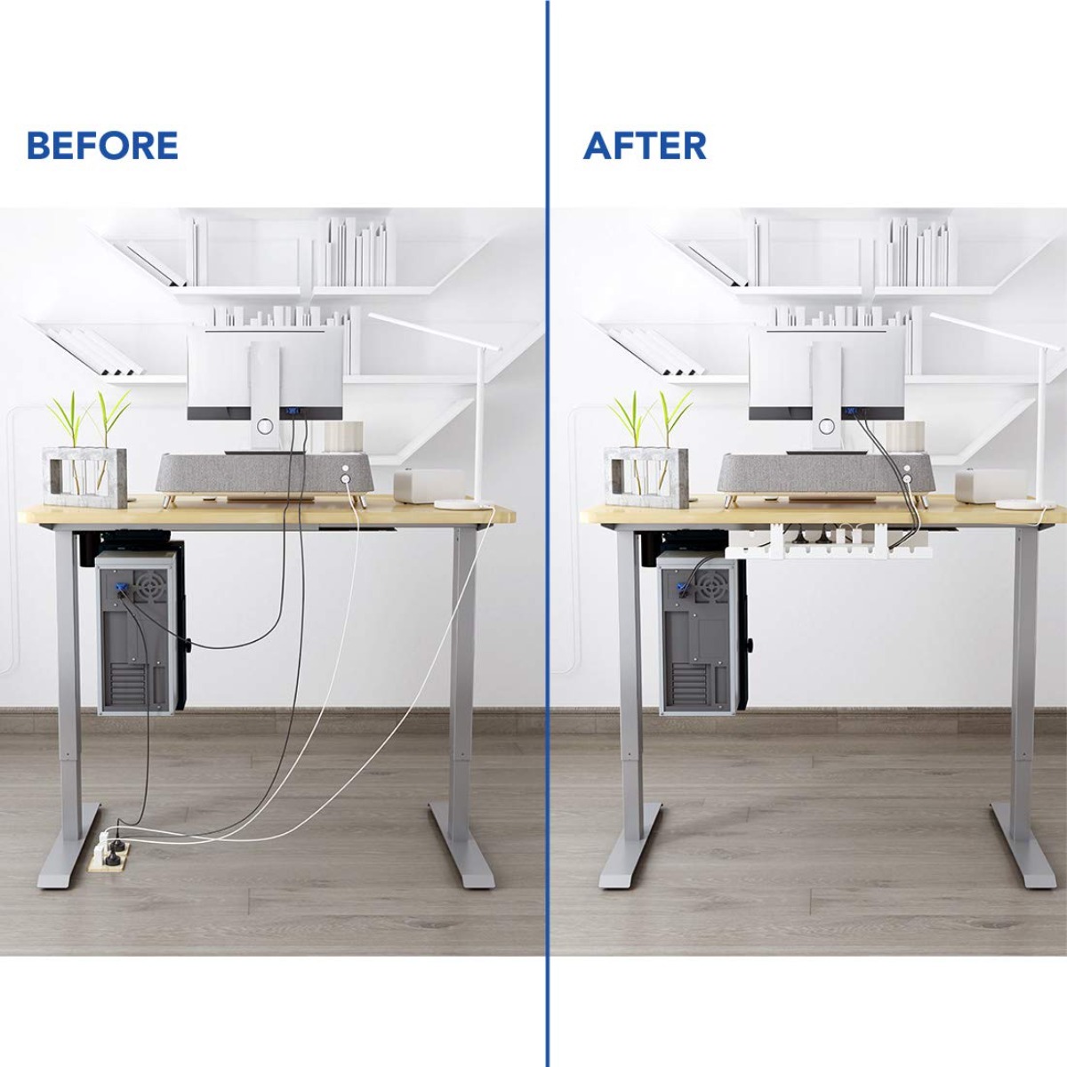Cable Management Tray Desk Org - Desk Setup Workspace review and price