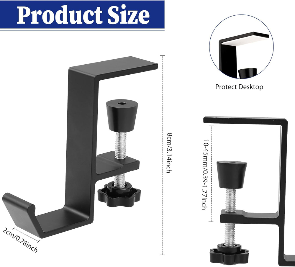 Aluminum Alloy Headphone Hook  - Gaming Setup Desk review and price