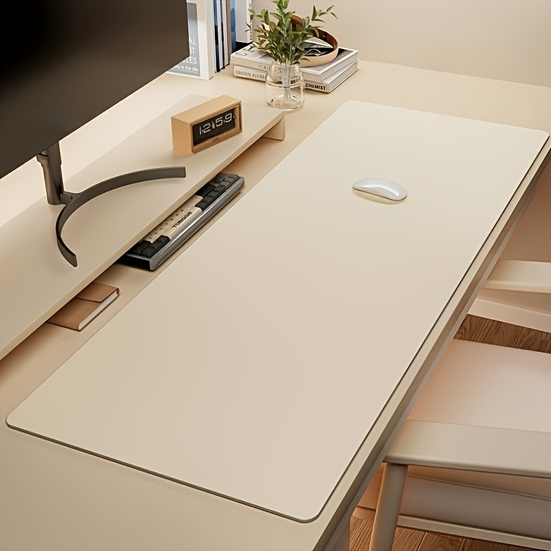 1pc Large Faux Leather Mouse P - Desk Setup Carpet review and price