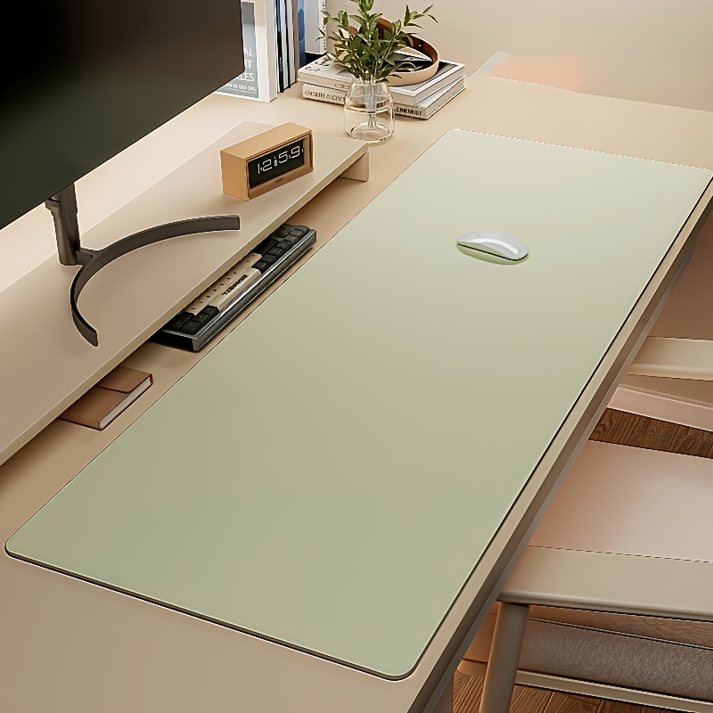 1pc Large Faux Leather Mouse P - Desk Setup Carpet review and price
