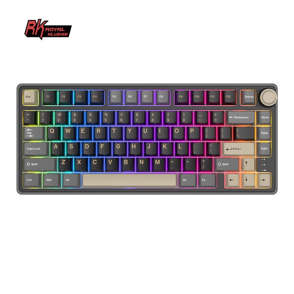 Royal Kludge RK R75 Wired Gami - Korean Desk Setup review and price