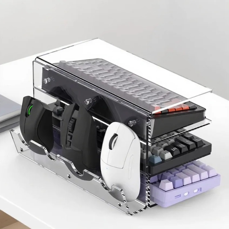 Keyboard Stand 3 Tier Acrylic  - Gaming Setup Desk review and price