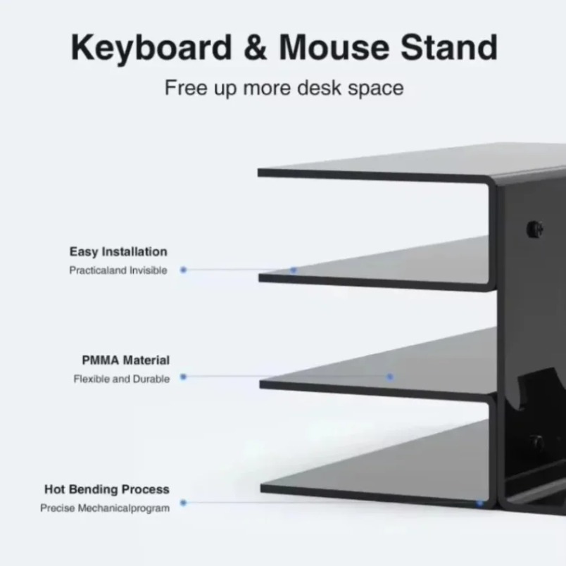 Keyboard Stand 3 Tier Acrylic  - Gaming Setup Desk review and price