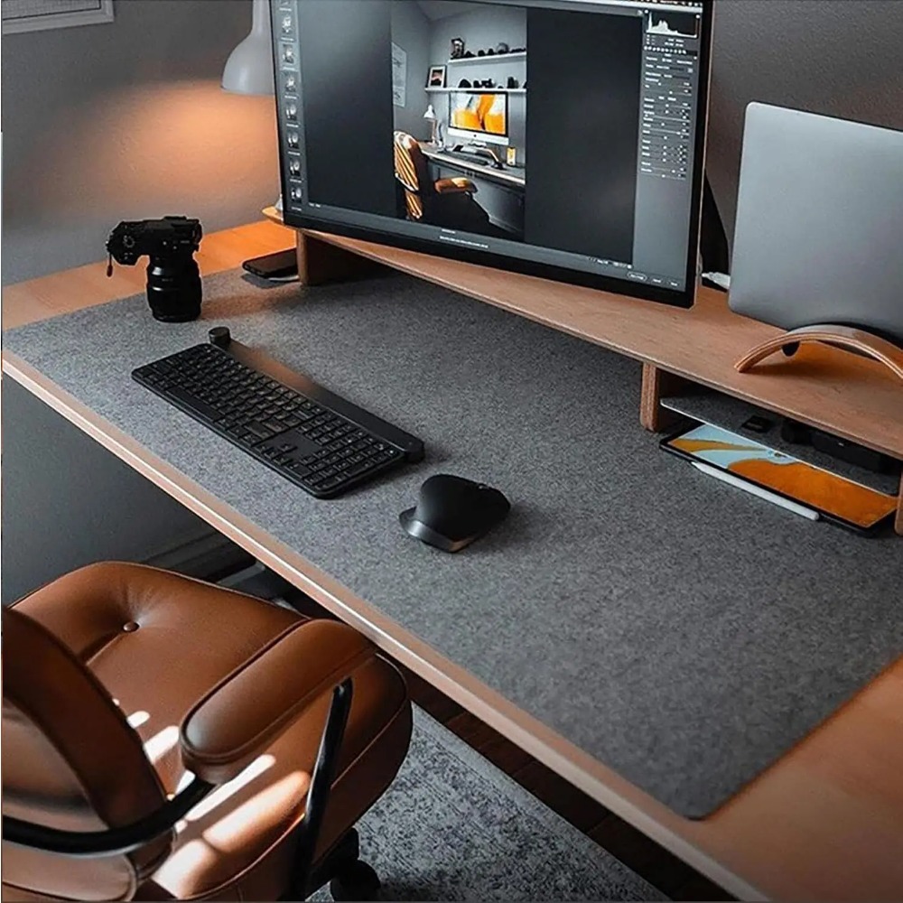 Felt Desk Mat Computer Mat for - Desk Setup Carpet review and price