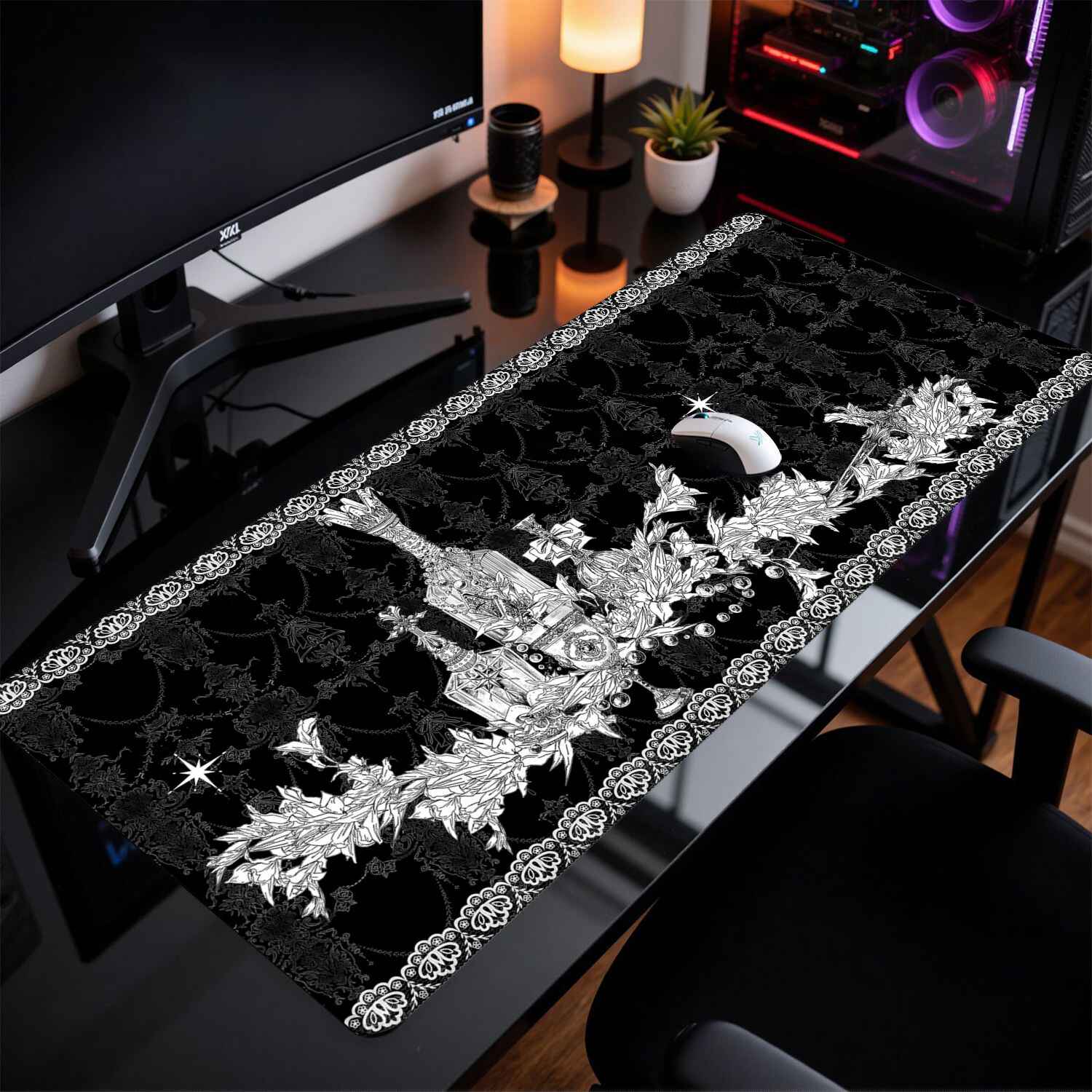 Divine Realm Gothic Building M - Desk Setup Carpet review and price