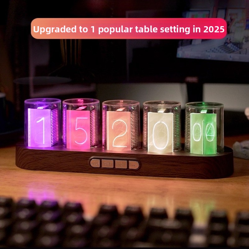LED Nixie Tube Clock RGB Gamin - Desk Setup Youtube review and price