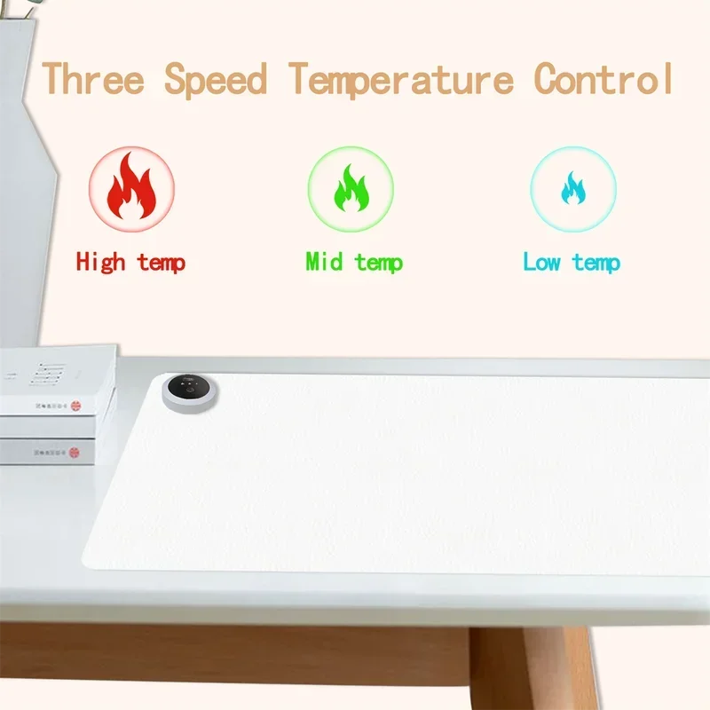 Extra Large Heated Desk Pad El - Desk Setup Carpet review and price