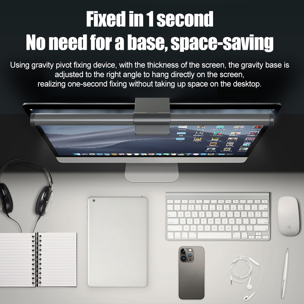 Setup Dimmable Light Bar Monit - Desk Setup Tech review and price