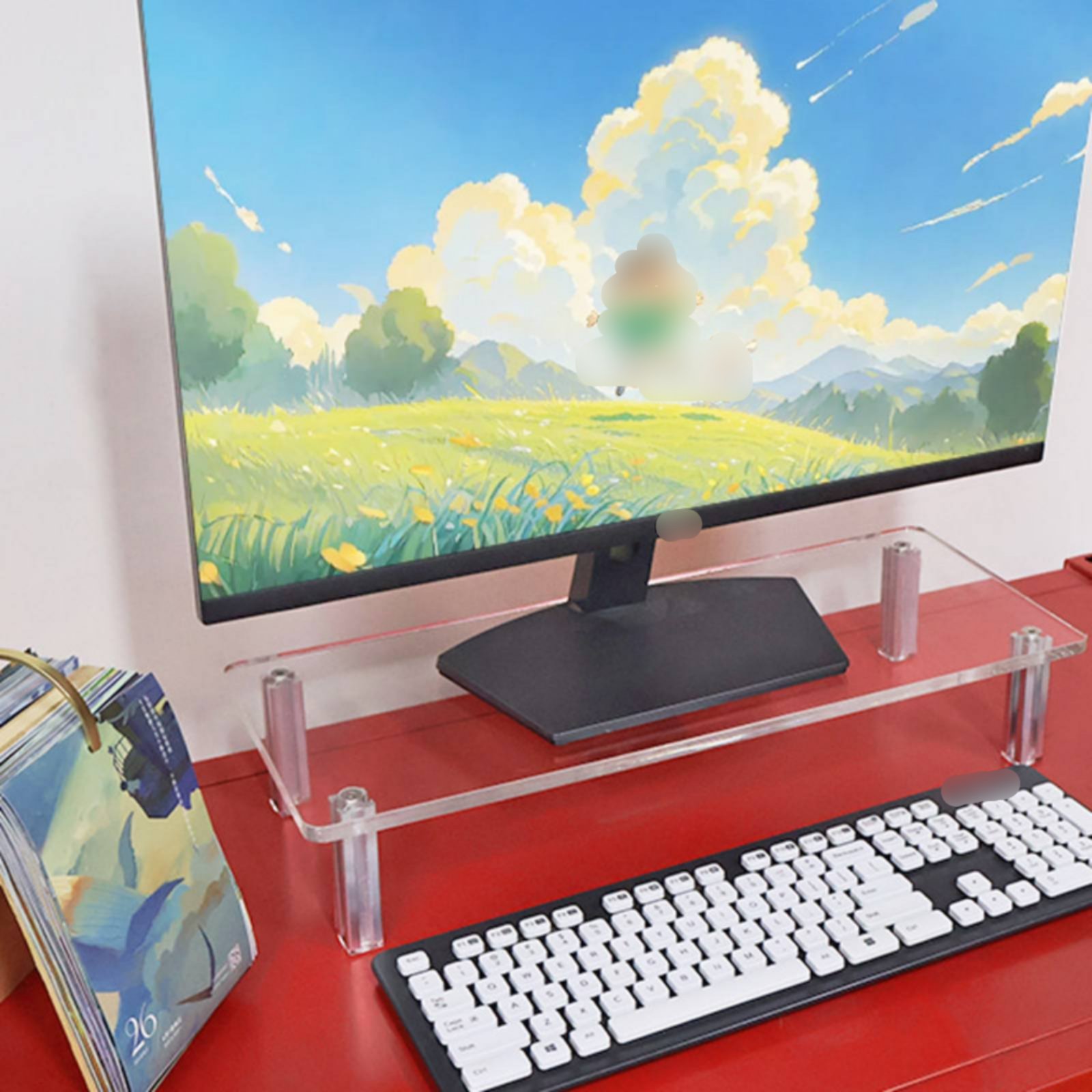 Acrylic Monitor Stand Easy to  - Desk Setup Organizer review and price