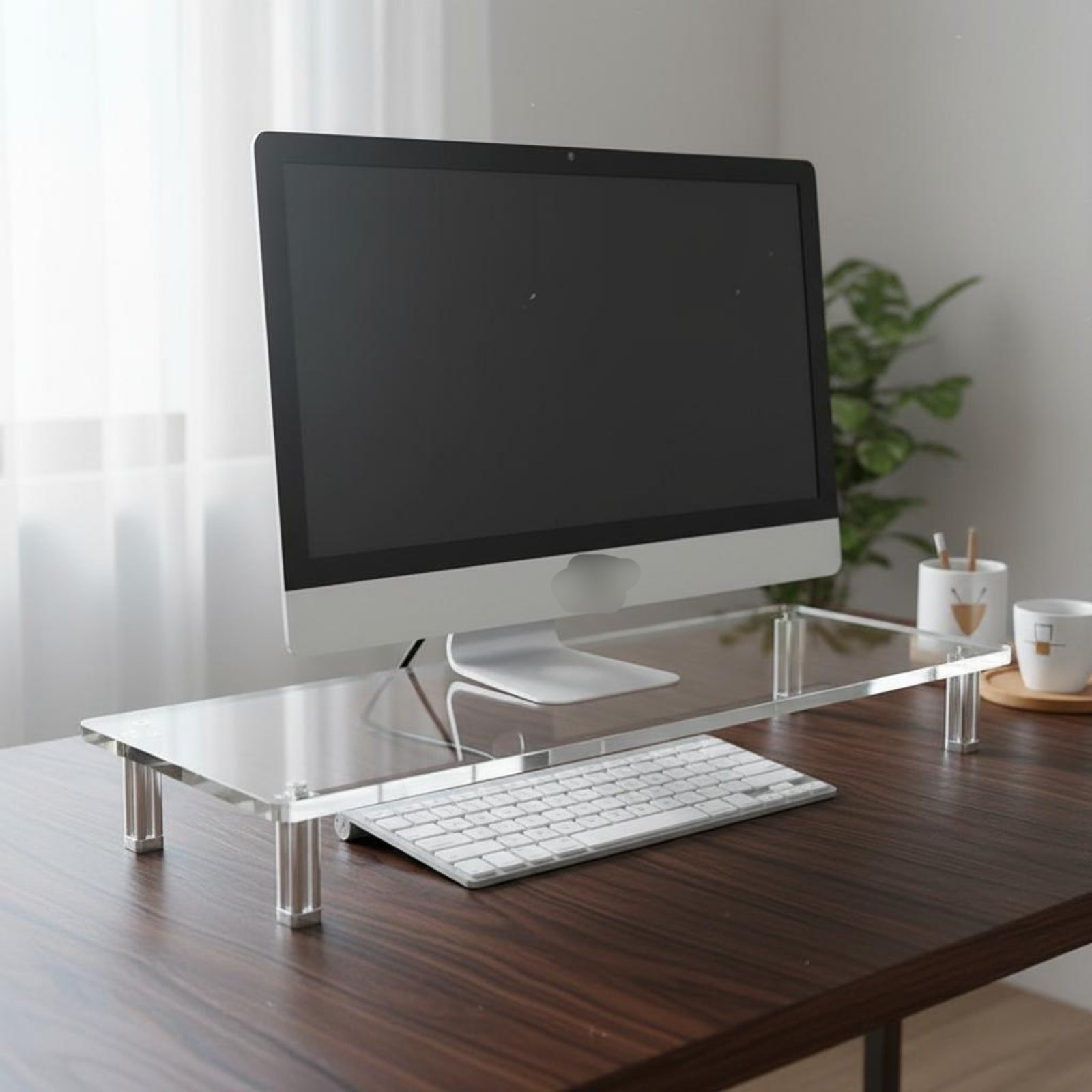 Acrylic Monitor Stand Easy to  - Desk Setup Organizer review and price