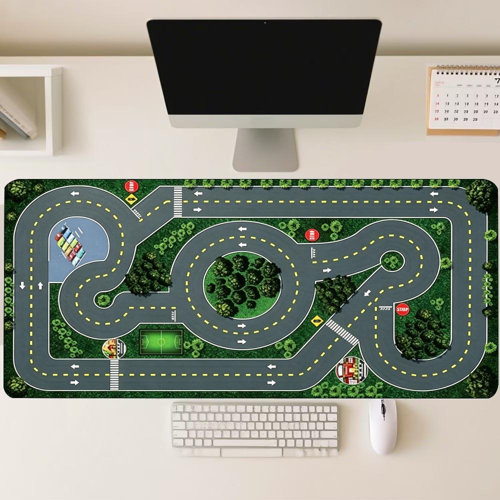City Traffic Road Map Pattern  - Desk Setup Workspace review and price