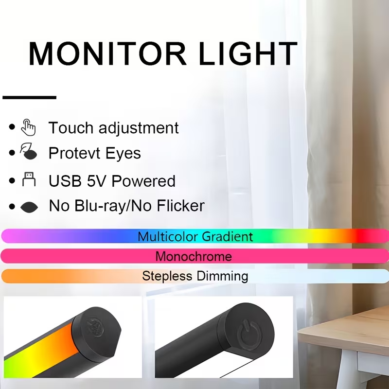 Computer Monitor Screen Light  - Gaming Setup Desk review and price