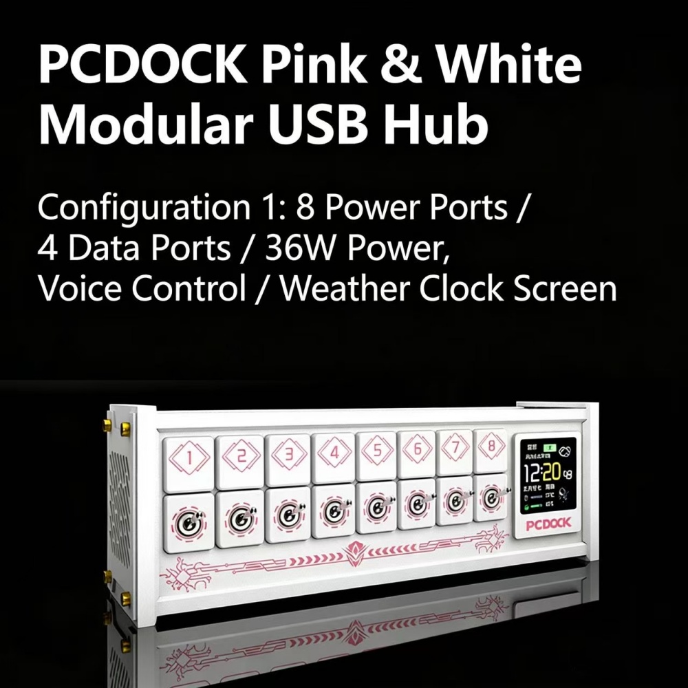 PCDOCK Block USB Desktop Power - Desk Setup Tech review and price