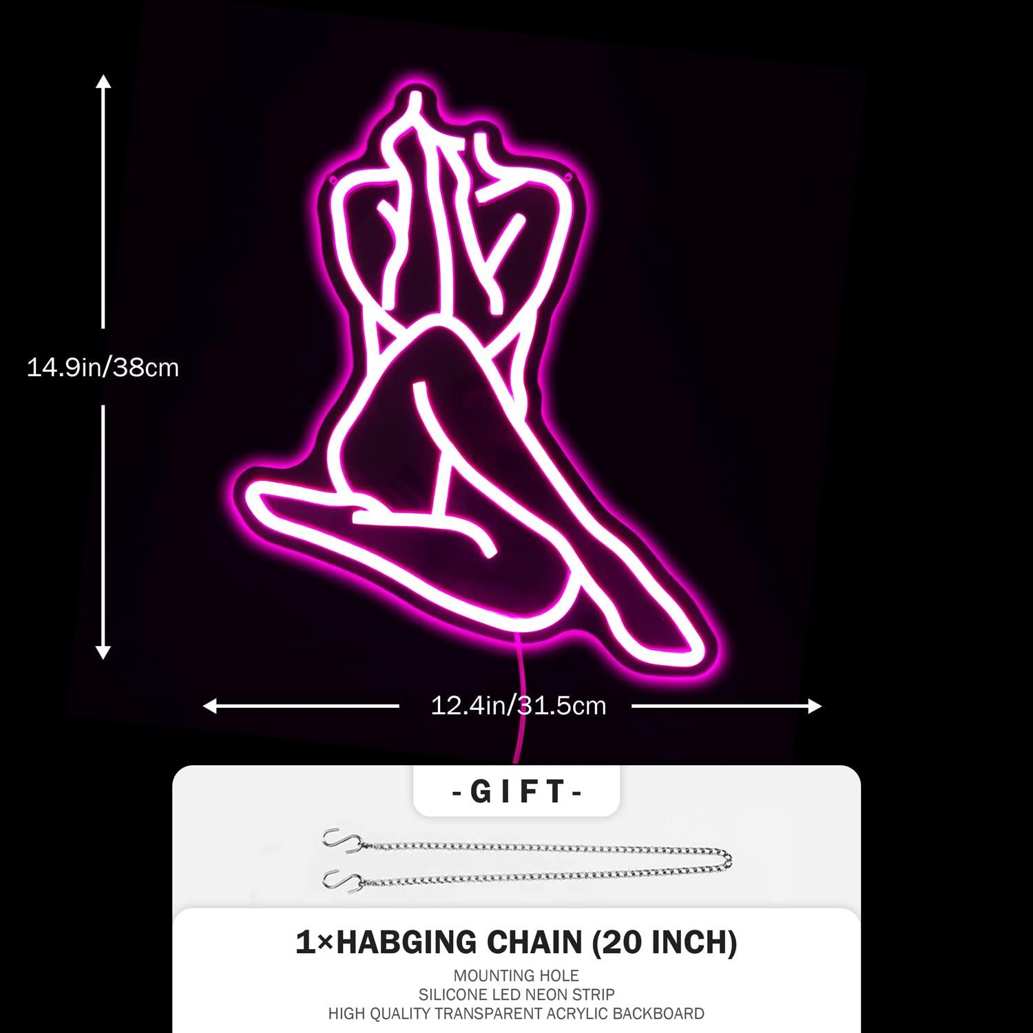 Lady Neon Sign USB Dimmable LE - Ambient Light Bar Usb review and price
