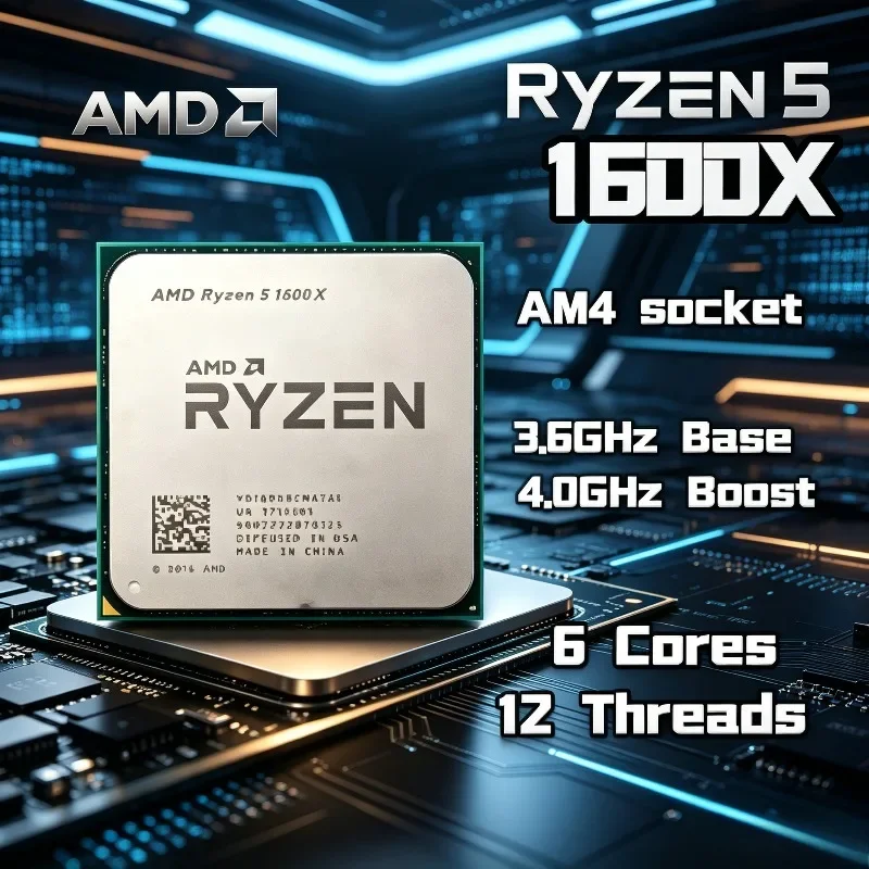 AMD Ryzen 5 1600X Original and - Amd Cpu Ryzen 5 review and price