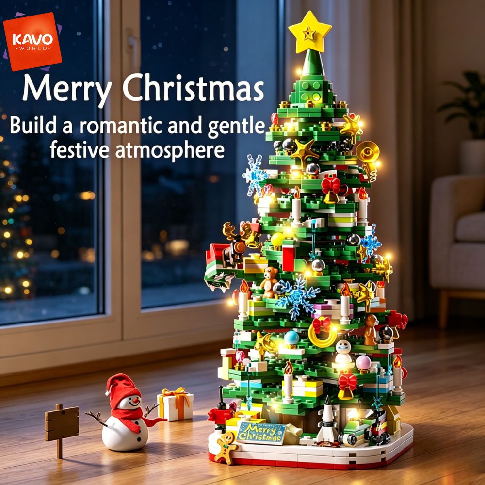 KAVOWORLD 1024pcs Christmas Tr - Desk Setup Options review and price