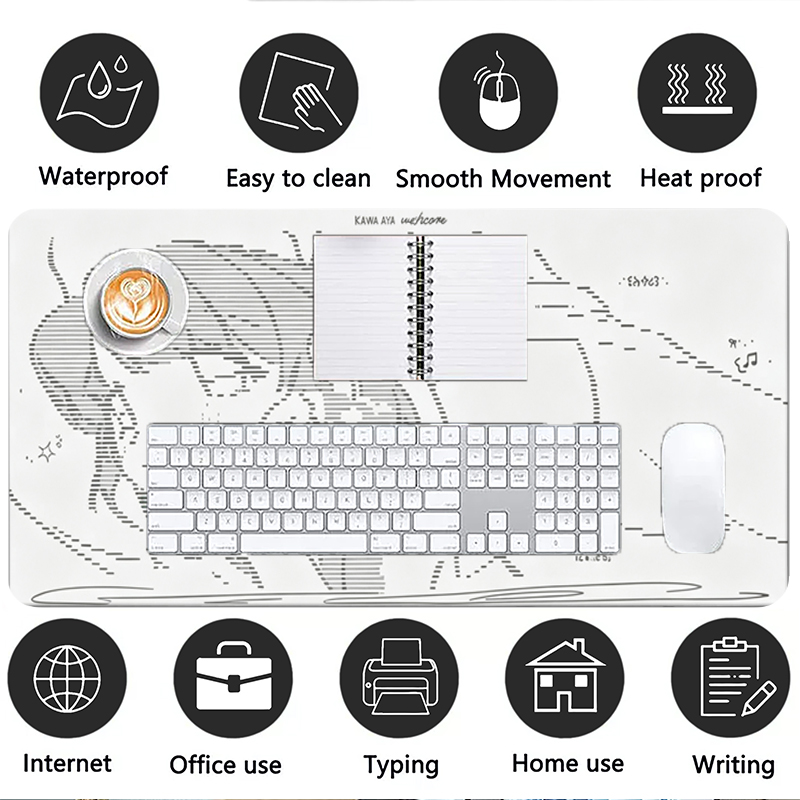 1Pcs Leather Mouse Pad Anime A - Desk Setup Carpet review and price